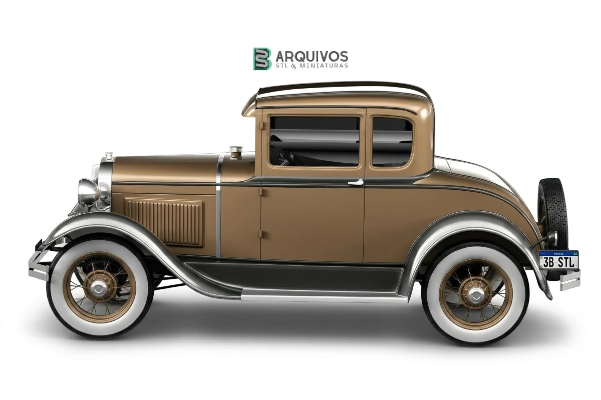 Modelo 3D STL - Ford Model A Coupe 1928 — foto 4
